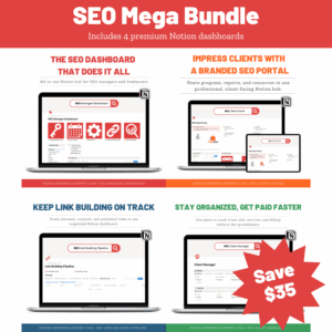 all four seo notion dashboards